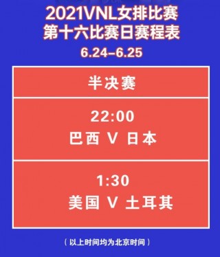 世界女排联赛全部赛程(女排联赛2024赛程表)