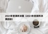 2023年世俱杯决赛（2023年世俱杯决赛回放）