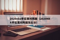 2020nba季后赛对阵图（2020NBA季后赛对阵图及比分）