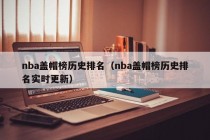 nba盖帽榜历史排名（nba盖帽榜历史排名实时更新）