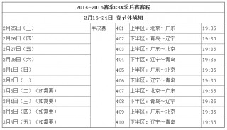 cba篮球赛程时间表(cba篮球赛程时间表查询)