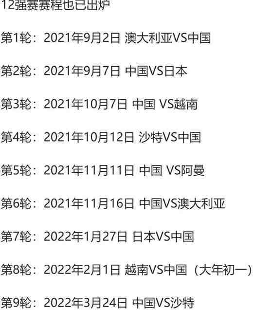 2022年体育赛事时间表(2022年体育赛事时间表格)  第2张