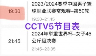 中央cctv5+节目表今天(中央CCTV5节目表今天有NBA吗辽宁电视台体育频道)