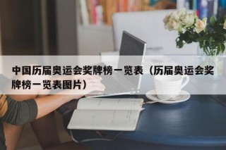 中国历届奥运会奖牌榜一览表（历届奥运会奖牌榜一览表图片）