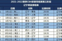 cba最新赛程时间表(CBA最新赛程时间表门票)