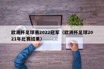 欧洲杯足球赛2022冠军（欧洲杯足球2021年比赛结果）