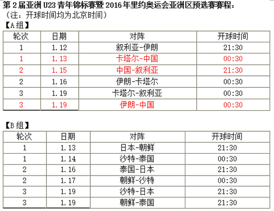 中国足球赛程表(中国足球赛程表最新)  第2张